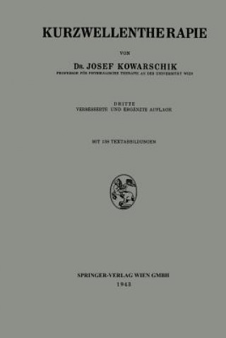 Kniha Kurzwellentherapie Josef Kowarschik
