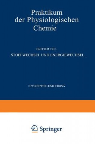 Książka Stoffwechsel Und Energiewechsel NA Knipping Rona