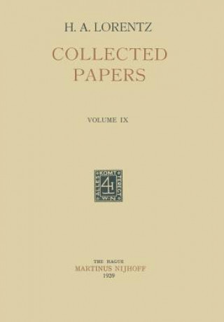 Carte Collected Papers H. A. Lorentz