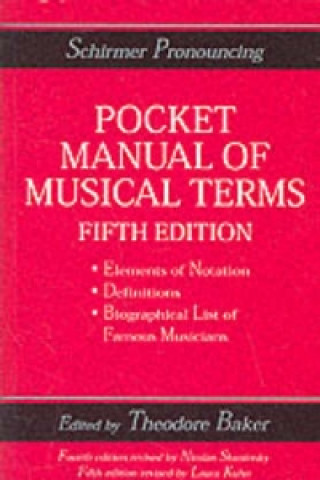 Kniha Pocket Manual of Musical Terms Theodore Baker