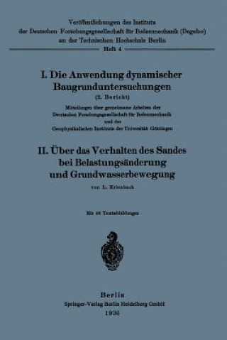 Könyv Die Anwendung Dynamischer Baugrunduntersuchungen Lutz Erlenbach