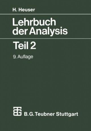 Kniha Lehrbuch der Analysis, 1 Harro Heuser