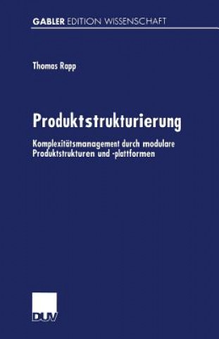 Könyv Produktstrukturierung Thomas Rapp