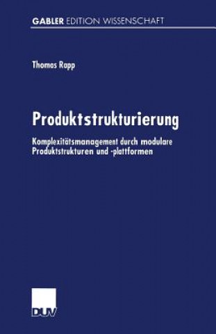 Kniha Produktstrukturierung Thomas Rapp