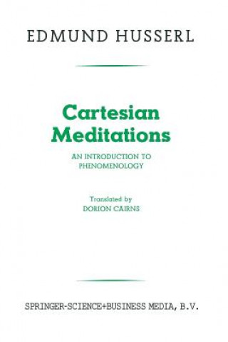 Kniha Cartesian Meditations Edmund Husserl