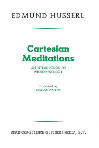 Boek Cartesian Meditations Edmund Husserl