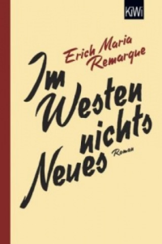 Könyv Im Westen nichts Neues Erich Maria Remarque
