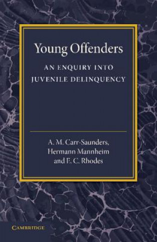 Carte Young Offenders A. M. Carr-Saunders