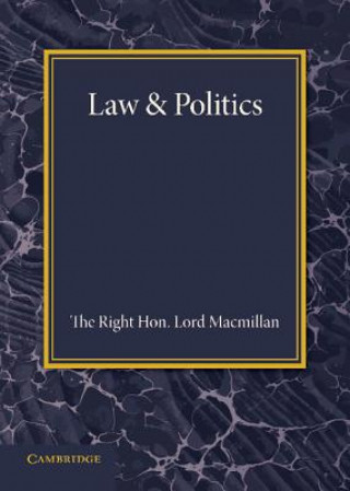 Kniha Law and Politics Lord Macmillan