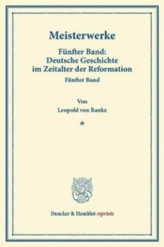 Knjiga Meisterwerke. Leopold von Ranke