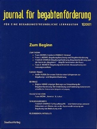 Książka journal für begabtenförderung 1/2001 