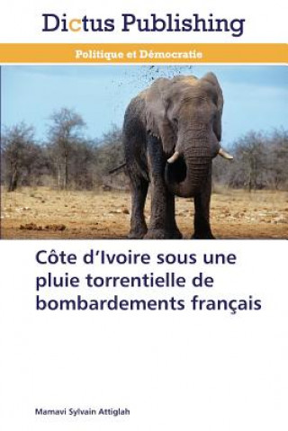 Carte Cote D Ivoire Sous Une Pluie Torrentielle de Bombardements Francais Attiglah-M