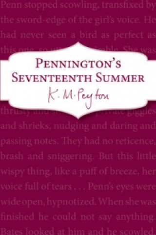 Kniha Pennington's Seventeenth Summer K M Peyton