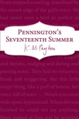 Книга Pennington's Seventeenth Summer K M Peyton