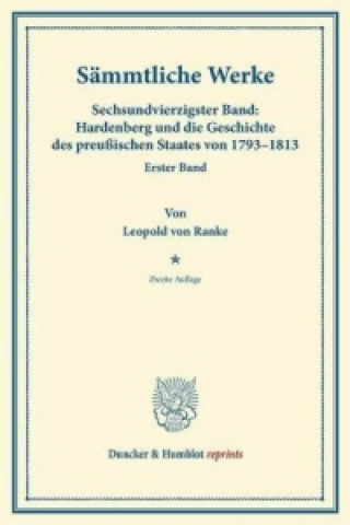 Buch Sämmtliche Werke. Leopold von Ranke