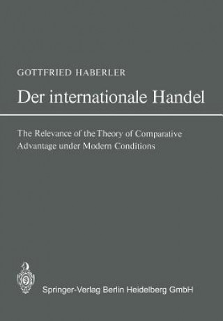 Kniha Internationale Handel Gottfried Haberler