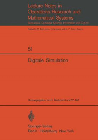 Könyv Digitale Simulation Kurt Bauknecht