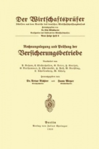 Книга Rechnungslegung und Prufung der Versicherungsbetriebe B. Beham