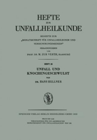 Carte Unfall Und Knochengeschwulst H. Hellner