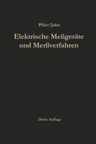 Könyv Elektrische Me ger te Und Me verfahren Paul M. Pflier