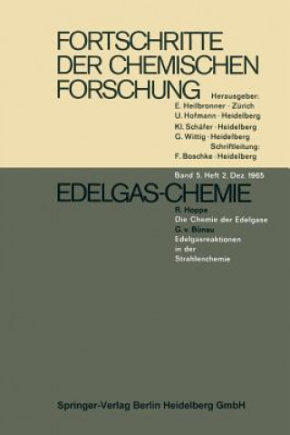 Carte Edelgas-Chemie R. Hoppe G. V. Bünau