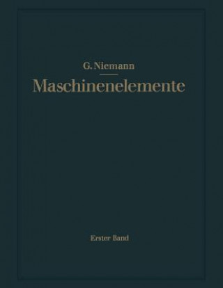 Kniha Maschinenelemente Gustav Niemann