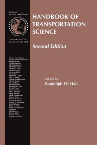 Knjiga Handbook of Transportation Science Randolph Hall