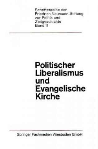 Buch Politischer Liberalismus Und Evangelische Kirche NA NA