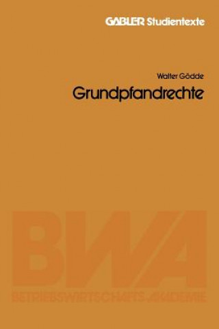 Kniha Grundpfandrechte Walter Gödde