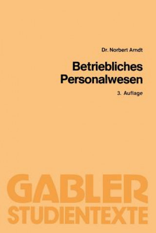 Książka Betriebliches Personalwesen Norbert Arndt