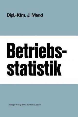 Buch Betriebsstatistik Josef Mand