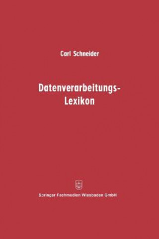 Book Datenverarbeitungs-Lexikon Carl Schneider