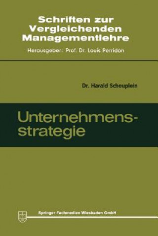 Kniha Unternehmensstrategie Harald Scheuplein