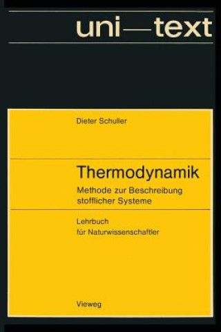 Kniha Thermodynamik Dieter Schuller