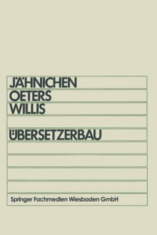 Könyv UEbersetzerbau Stefan Jähnichen