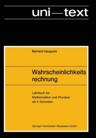 Könyv Wahrscheinlichkeitsrechnung Bernard Vauquois
