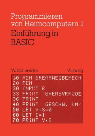 Kniha Einfuhrung in Basic Wolfgang Schneider