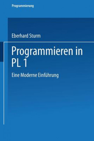 Książka Programmieren in Pl/I Eberhard Sturm