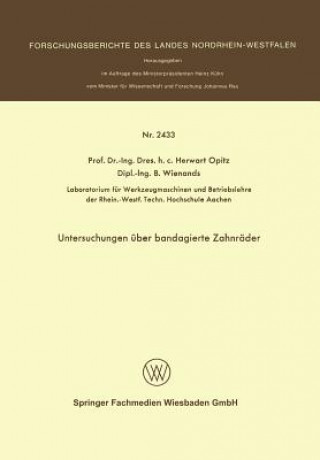 Könyv Untersuchungen  ber Bandagierte Zahnr der Herwart Opitz