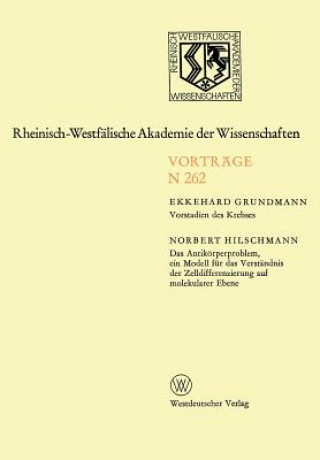 Kniha Vorstadien Des Krebses Ekkehard Grundmann