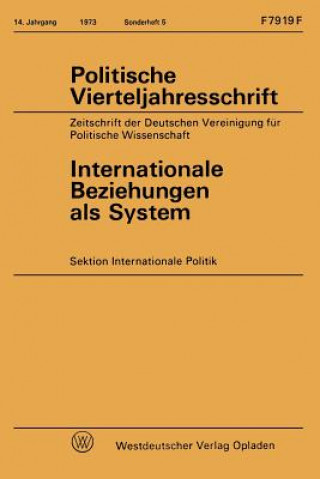 Kniha Internationale Beziehungen ALS System Klaus Jürgen Gantzel