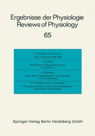 Buch Ergebnisse der Physiologie / Reviews of Physiology 