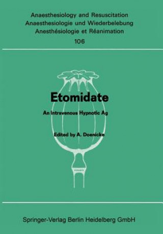 Knjiga Etomidate Alfred Doenicke
