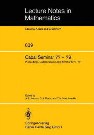 Buch Cabal Seminar 77 79, 1 A. S. Kechris