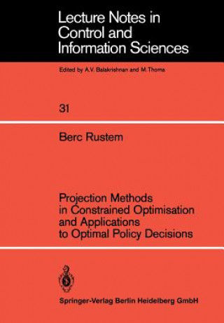 Carte Projection Methods in Constrained Optimisation and Applications to Optimal Policy Decisions Berc Rustem