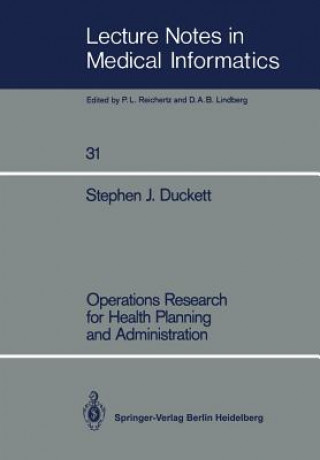 Buch Operations Research for Health Planning and Administration Stephen J. Duckett