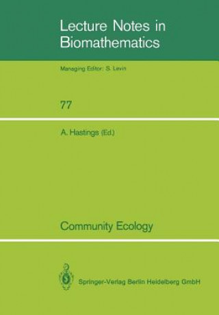 Kniha Community Ecology, 1 Alan Hastings