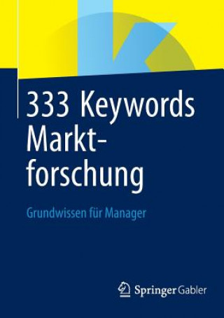 Könyv 333 Keywords Marktforschung pringer Fachmedien Wiesbaden