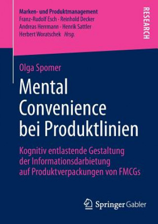 Könyv Mental Convenience Bei Produktlinien Olga Spomer