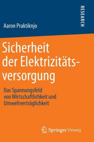 Book Sicherheit der Elektrizitatsversorgung Aaron Praktiknjo